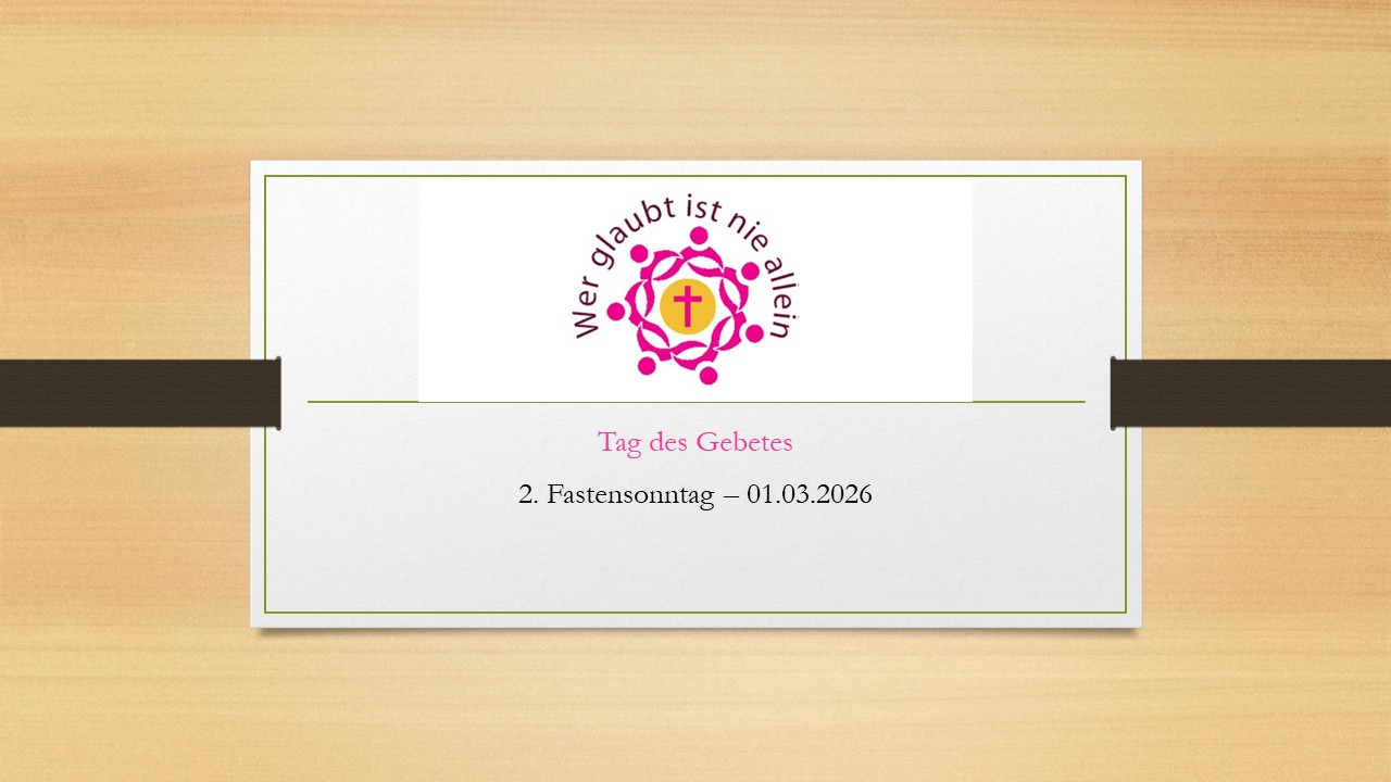 Tag des Gebetes 2026 (c) Norbert Caspers (fr. Pastoralreferent an St. Nikolaus)